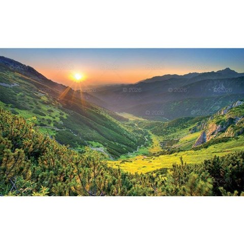 Kalendarz ścienny JEDNODZIELNY 2025 GÓRY A4 Lucrum (KJ03) Lucrum