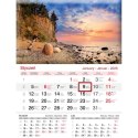Kalendarz ścienny JEDNODZIELNY 2025 PLAŻA A4 Lucrum (KJ02) Lucrum