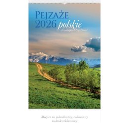Kalendarz ścienny PEJZAŻE POLSKIE 13-planszowe 320mm x 470mm Lucrum (RW01) Lucrum