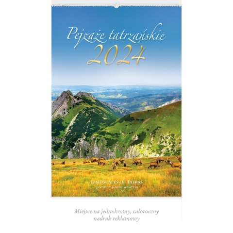 Kalendarz ścienny PEJZAŻE TATRZAŃSKIE 13-planszowe 2024 320mm x 470mm Lucrum (RW05) Lucrum