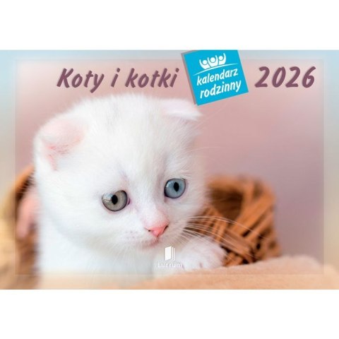 Kalendarz ścienny koty i kotki rodzinny 280mm x 200mm Lucrum (WL09) Lucrum