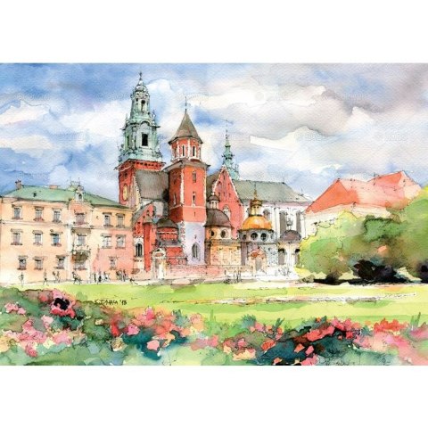 Kalendarz ścienny miasta w awkareli rodzinny 2026 280mm x 400mm Lucrum (WL05) Lucrum