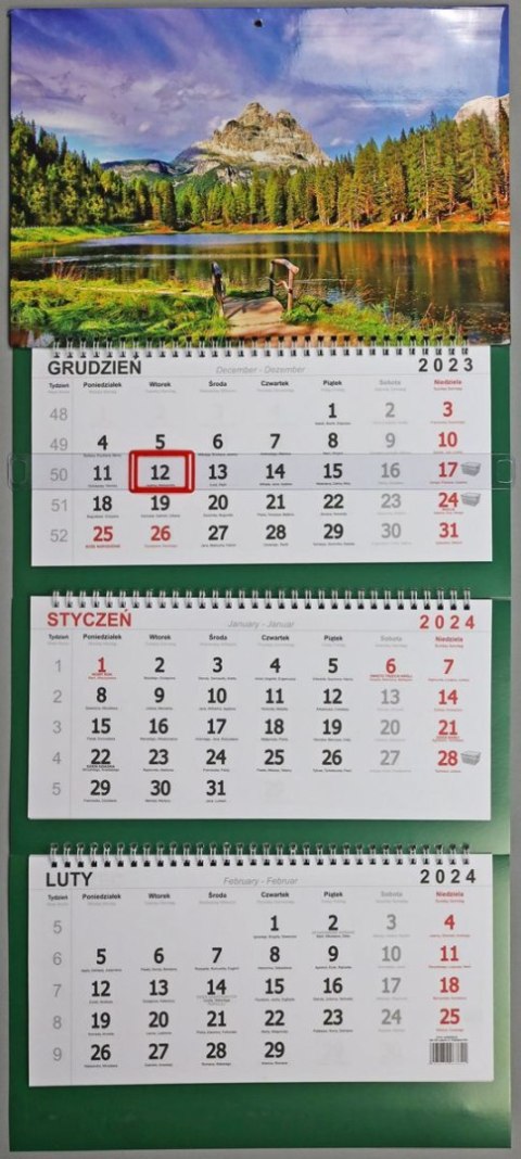 Kalendarz ścienny ścienne 210mm x 320mm Darrieus Darrieus