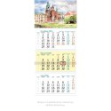 Kalendarz ścienny trójdzielny 320mm x 860mm Lucrum (KT07) Lucrum