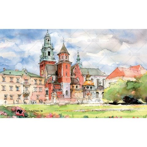 Kalendarz ścienny trójdzielny 320mm x 860mm Lucrum (KT07) Lucrum