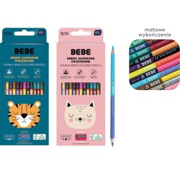 Kredki ołówkowe BB FRIENDS dwustronne 12/24 24 kol. Bebe (5902277345455) Bebe