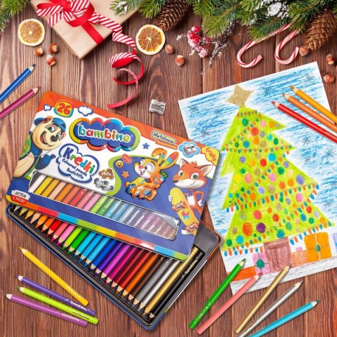 Kredki ołówkowe Bambino 26 kol. St.Majewski St.Majewski
