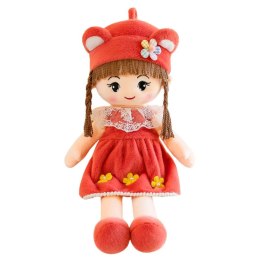 Lalka Szmacianka Miękka Pluszowa Czerwona Sukienka Czapka Z Uszami [mm:] 450 Lean (22489) Lean