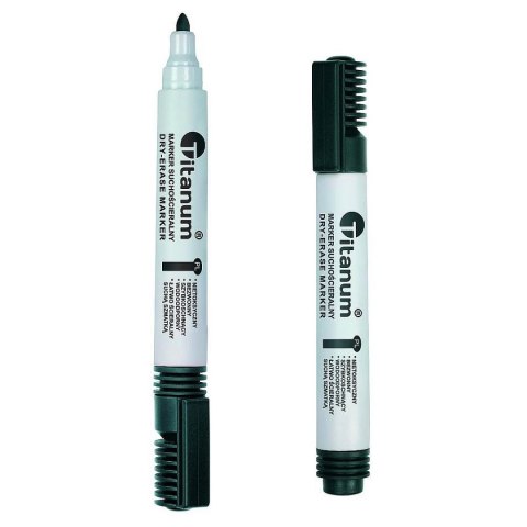 Marker suchościeralny wkład czarny 3,0mm okrągła końcówka Titanum (BY1026-02) Titanum