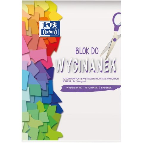 Papier kolorowy kolor A4 mix 15k. Oxford (400166084) Oxford