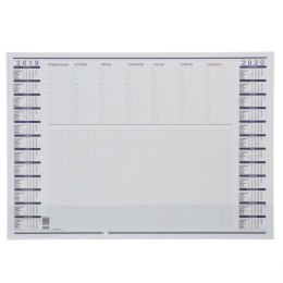 Podkład na biurko białe tło/niebieski nadruk papier Panta Plast (0300-0031-99) Panta Plast