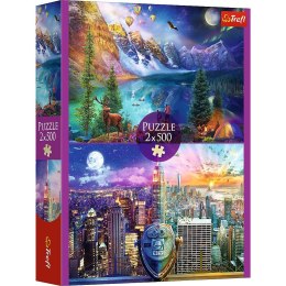 Puzzle Wycieczka po Ameryce 2x500 el. Trefl (37500) Trefl