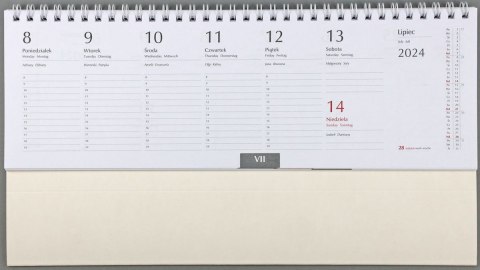 Kalendarz biurkowy 1/2 A4 105mm x 297mm Michalczyk i Prokop (T-100-2 01-12) Michalczyk i Prokop