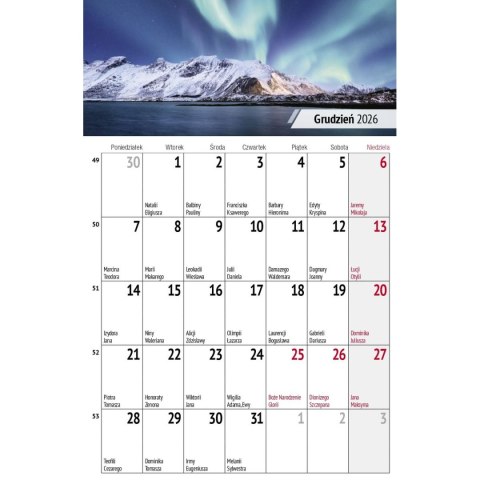 Kalendarz biurkowy miesięczny Pejzaże 240mm x 150mm Press (5904830713602) Press