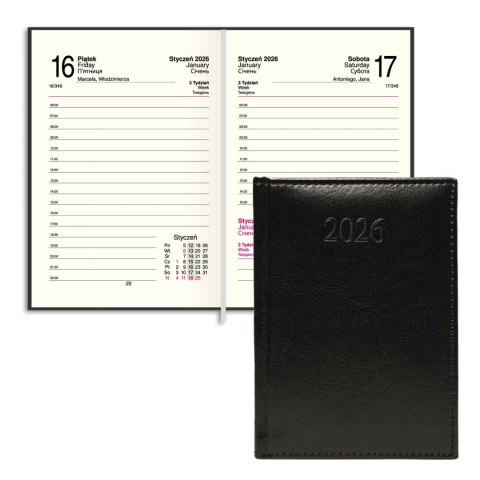 Kalendarz książkowy (terminarz) FIGARO A6 Press (DZIENNY) Press