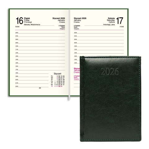 Kalendarz książkowy (terminarz) FIGARO A6 Press (DZIENNY) Press