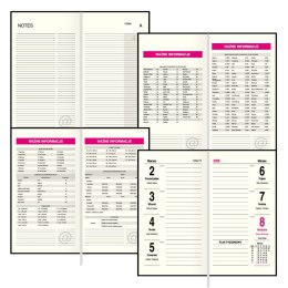 Kalendarz książkowy (terminarz) SLIM 3/4 B6 Press (tygodniowy) Press