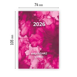 Kalendarz książkowy (terminarz) VENUS A7 Press Press