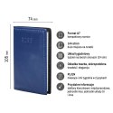 Kalendarz książkowy (terminarz) kieszonkowy A7 Press (tygodniowy) Press