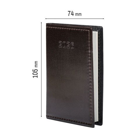 Kalendarz książkowy (terminarz) kieszonkowy A7 Press (tygodniowy) Press