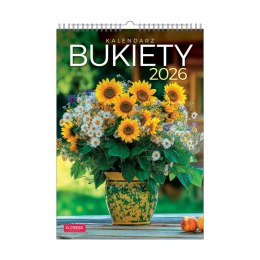 Kalendarz ścienny 16 stron wieloplanszowy A3 Press (Bukiety) Press