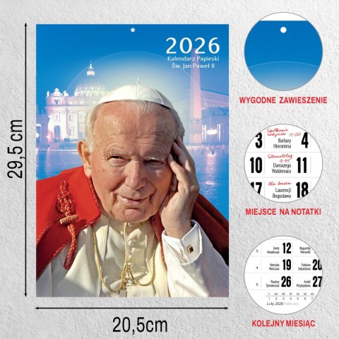 Kalendarz ścienny 16 stron wieloplanszowy A4 Press Press