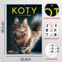 Kalendarz ścienny A4 KOTY A4 Press (5904830713381) Press