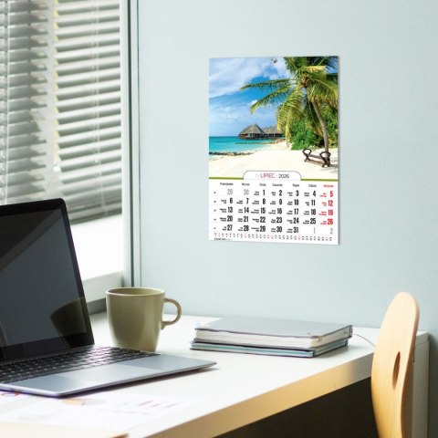 Kalendarz ścienny A4 KRAJOBRAZY A4 x 300mm Press (5904830713435) Press