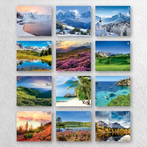 Kalendarz ścienny A4 KRAJOBRAZY A4 x 300mm Press (5904830713435) Press