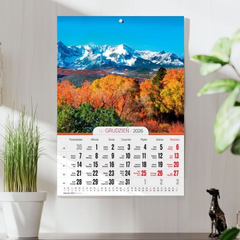 Kalendarz ścienny A4 PEJZAŻE A4 Press (5904830713459) Press