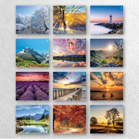 Kalendarz ścienny A4 PEJZAŻE A4 Press (5904830713459) Press