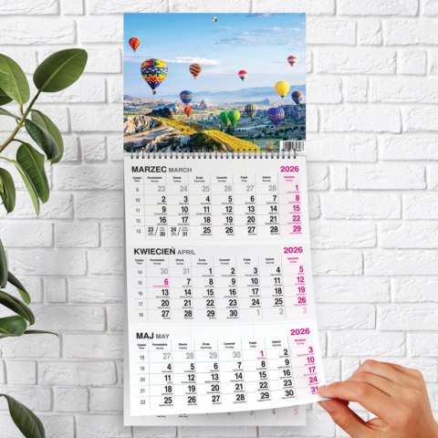 Kalendarz ścienny BUKIET 310mm x 790mm Press Press