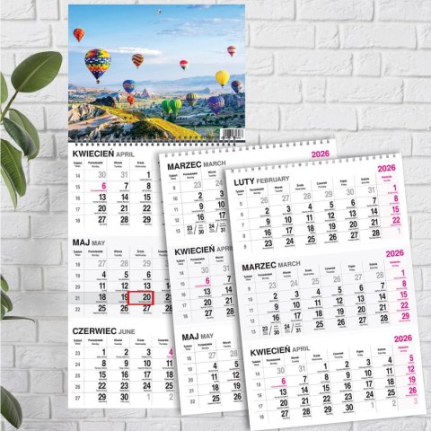 Kalendarz ścienny BUKIET 310mm x 790mm Press Press