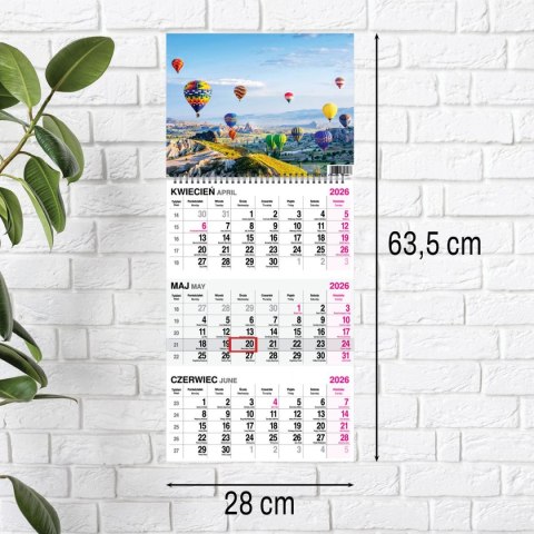 Kalendarz ścienny BUKIET 310mm x 790mm Press Press