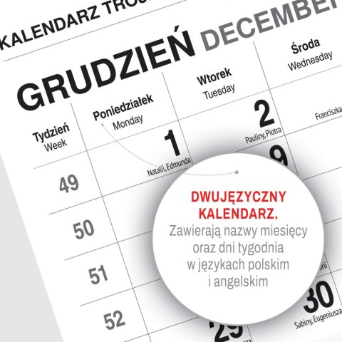 Kalendarz ścienny KAWA 310mm x 790mm Press Press