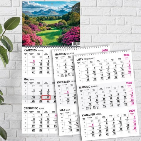 Kalendarz ścienny OGRÓD A3 Press Press