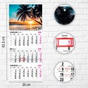 Kalendarz ścienny PLAŻA 310mm x 790mm Press Press