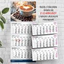 Kalendarz ścienny PREMIUM trójdzielny A4 Press (KAWA) Press