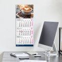 Kalendarz ścienny PREMIUM trójdzielny A4 Press (KAWA) Press