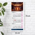 Kalendarz ścienny PREMIUM trójdzielny A4 Press (KOMINEK) Press