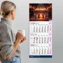 Kalendarz ścienny PREMIUM trójdzielny A4 Press (KOMINEK) Press
