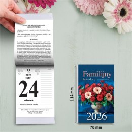 Kalendarz ścienny ZDZIERAK FAMILIJNY A6 Press Press