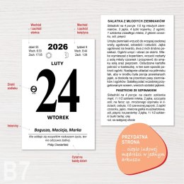 Kalendarz ścienny ZDZIERAK KUCHNIA POLSKA B7 Press Press