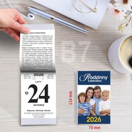 Kalendarz ścienny ZDZIERAK RODZINNYY B7 Press Press
