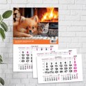 Kalendarz ścienny na lodówkę z magnesem 137mm x 210mm Press (MILUSIŃSCY) Press