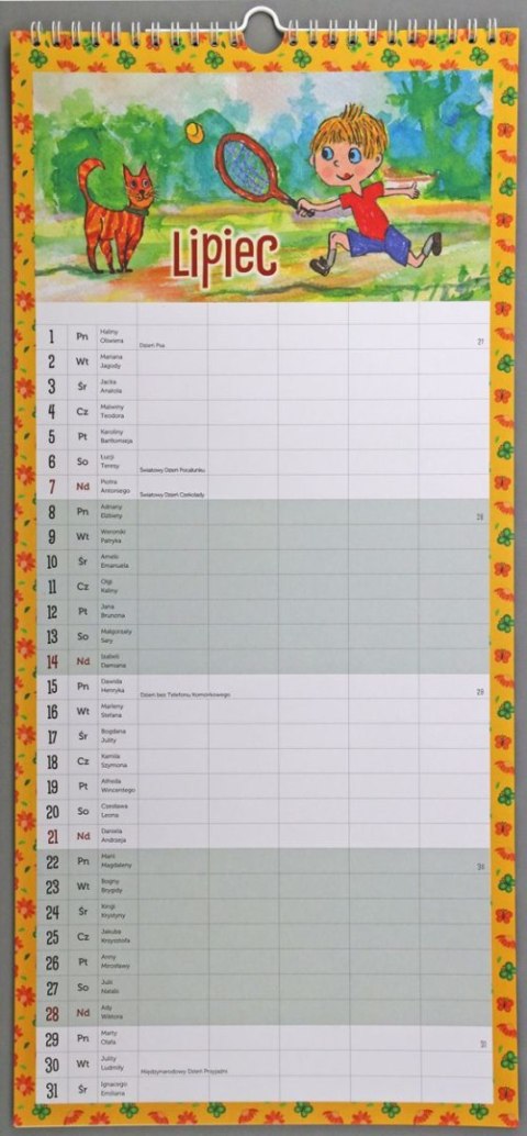 Kalendarz ścienny terminarz ścienny 200mm x 285mm Michalczyk i Prokop (TS-10-10) Michalczyk i Prokop