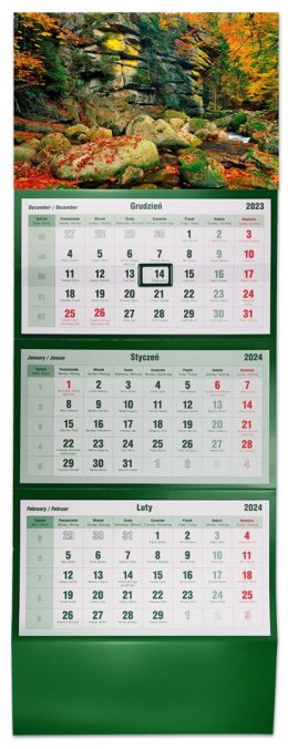 Kalendarz ścienny trójdzielny 855mm x 315mm Michalczyk i Prokop (T-105T-04) Michalczyk i Prokop