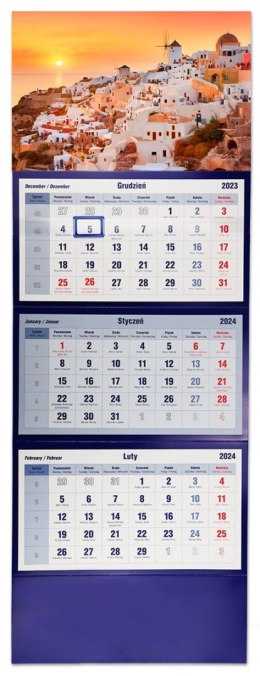 Kalendarz ścienny trójdzielny 855mm x 315mm Michalczyk i Prokop (T-105T-05) Michalczyk i Prokop
