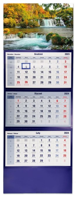 Kalendarz ścienny trójdzielny 855mm x 315mm Michalczyk i Prokop (T-105T-07) Michalczyk i Prokop