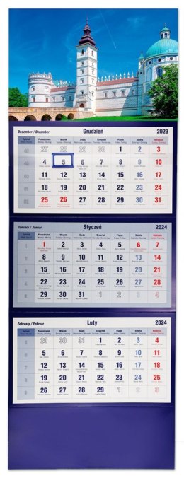 Kalendarz ścienny trójdzielny 855mm x 315mm Michalczyk i Prokop (T-105T-08) Michalczyk i Prokop